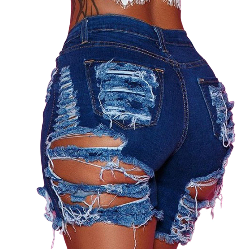 Holey jean deals shorts